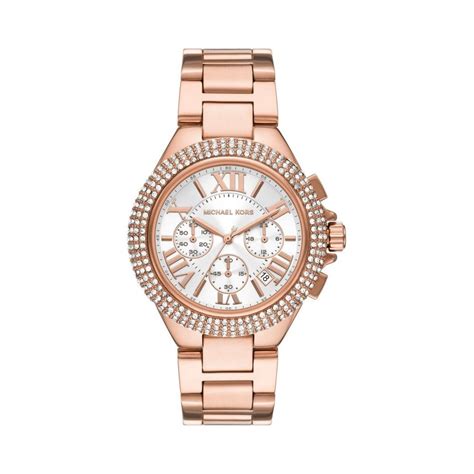 michael kors mini camille watch silver|mk6995.